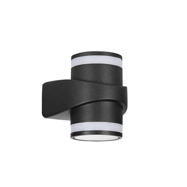Moderne zylindrische Druckguss-Aluminium LED wasserdichte Außen-Garten-Wandleuchte | Karnz