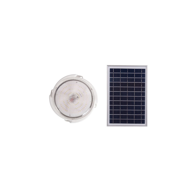 Moderne runde Solar-LED-Deckenleuchte mit Fernbedienung für den Innen- und Außenbereich