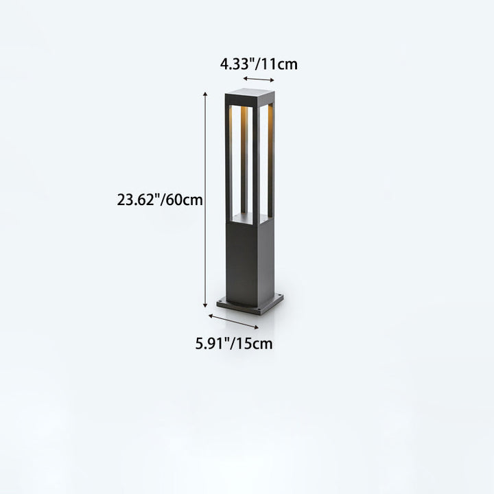 Modern Minimalist Wasserdichter Zylinder Quadrat Aluminium LED Landschaftslicht Für Garten | Karnz