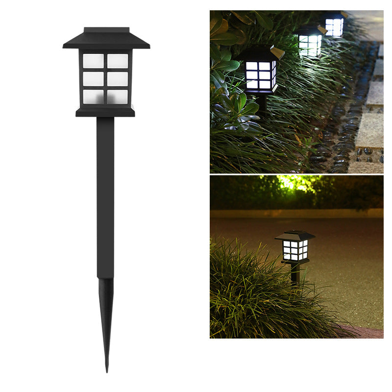 Traditionelle Rustikale Wasserdichte Solar-Haus ABS LED Außenlandschaftslicht Für Garten | Karnz