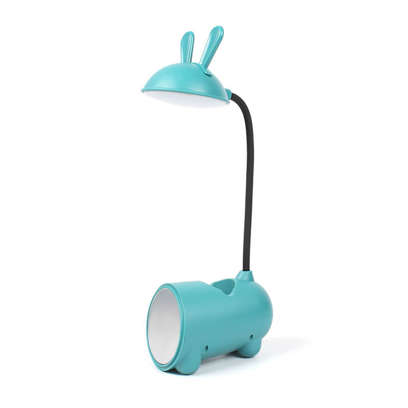 Kreative Cartoon-Hase-LED-Touch-USB-Stifthalter-Schreibtischlampe mit LED-Touch-USB-Stifthalter