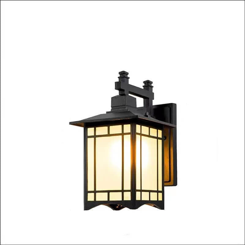 Moderner wasserdichter Solar-Aluminium-Chinesischer Pavillon Form 1-Licht-Wand sconces Lampe | Karnz