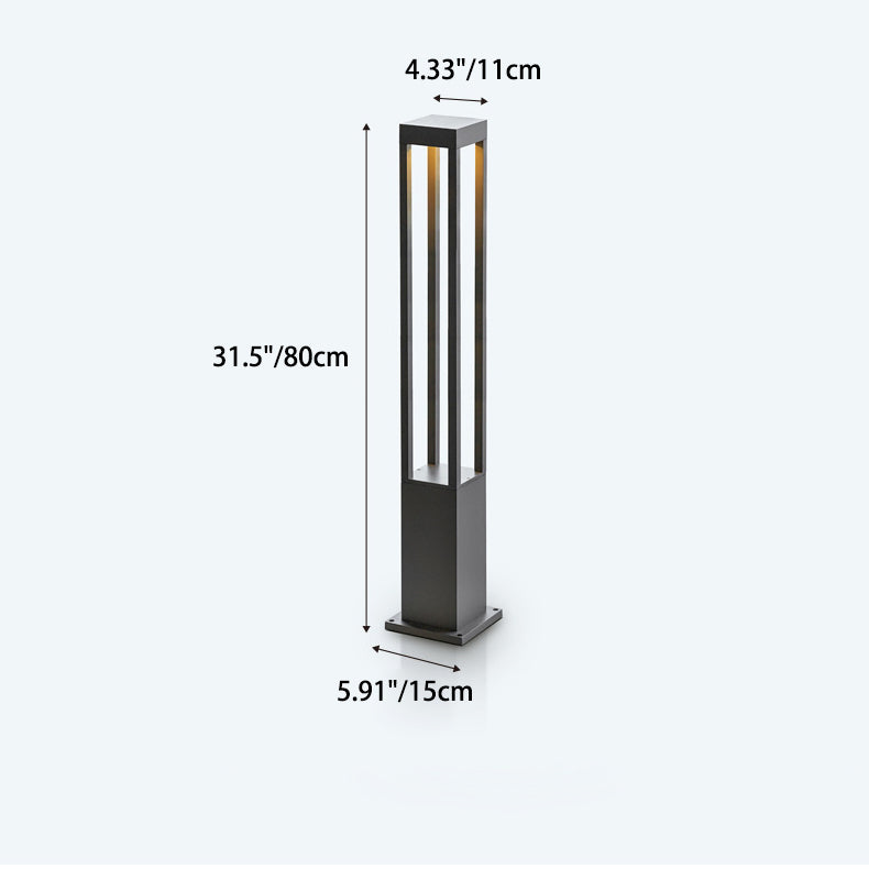 Modern Minimalist Wasserdichter Zylinder Quadrat Aluminium LED Landschaftslicht Für Garten | Karnz