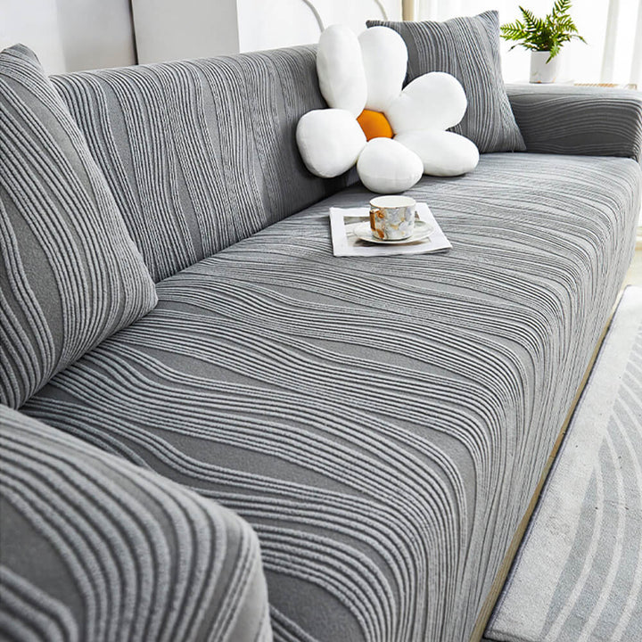 Jacquard Stretch Vollabdeckung Anti-Kratzer Couchbezug Weich Tierfreundlich | Karnz