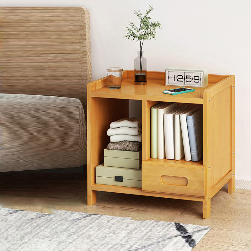 Sandsberg | BambooLux Nachttisch | Minimalistisches Bambus-Design | 1-2 Schubladen | Nachhaltig & Funktional für das Schlafzimmer