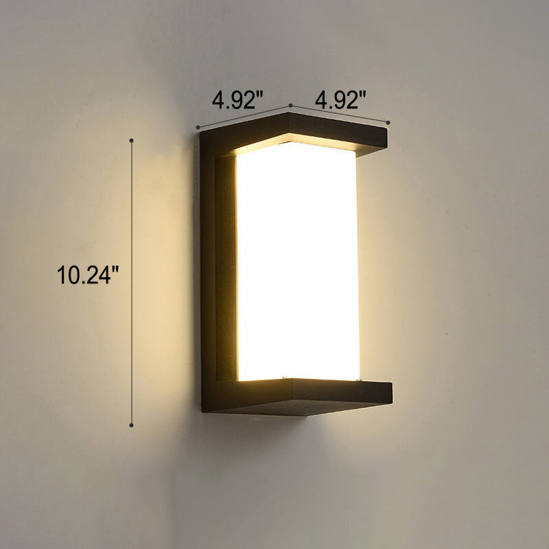 Moderne kreative Geometrie Aluminium Außen wasserdichte LED Wandleuchte Lampe | Karnz