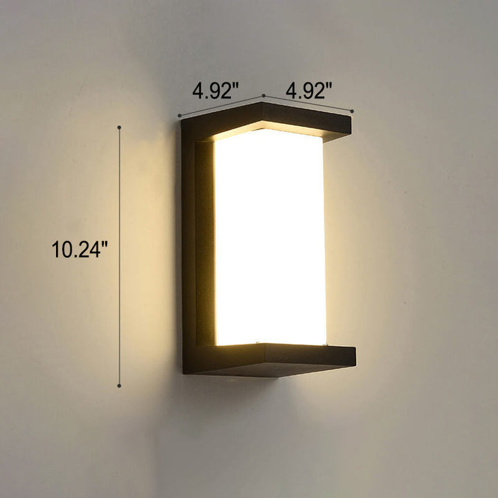Moderne kreative Geometrie Aluminium Außen wasserdichte LED Wandleuchte Lampe | Karnz