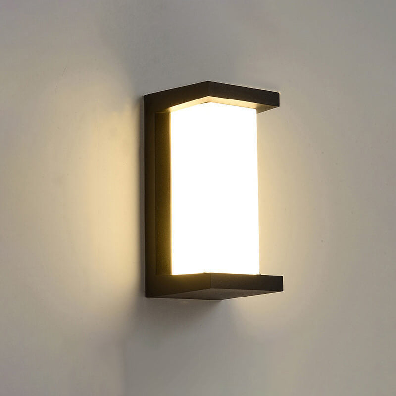 Moderne kreative Geometrie Aluminium Außen wasserdichte LED Wandleuchte Lampe | Karnz