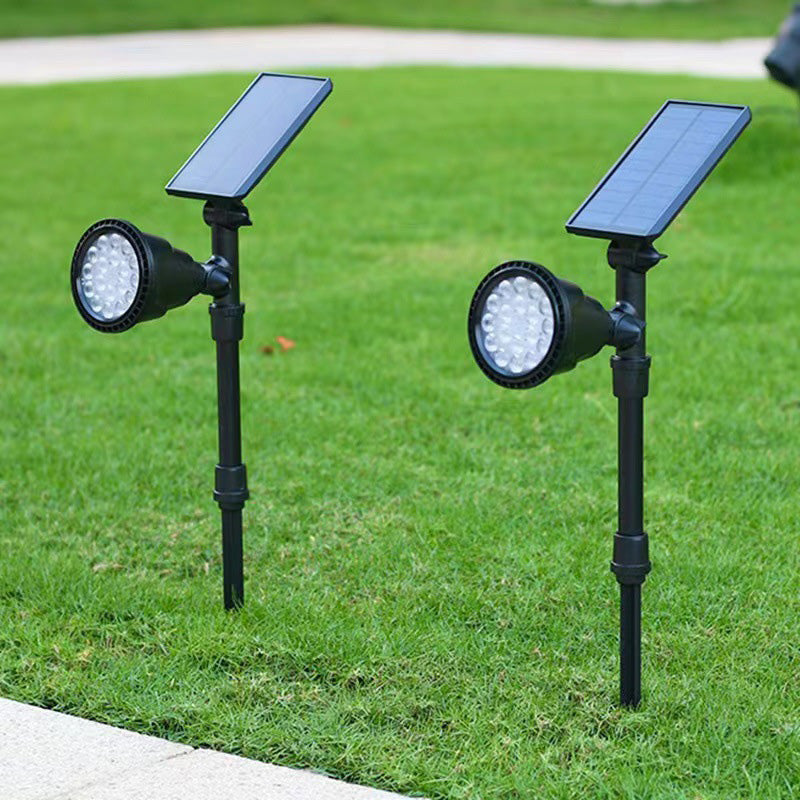 Zeitgenössische industrielle ABS Solar wasserdichte LED-Spotlight Rasen-Einstecklicht für Außenbereich Terrasse | Karnz