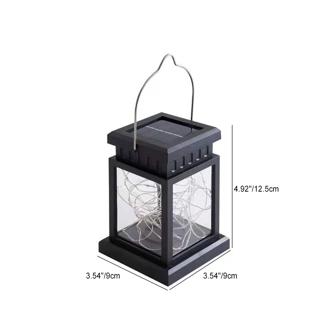 Moderne Minimalistische Solar Rechteckige Eisen Glas LED Außenleuchte Für Garten | Karnz