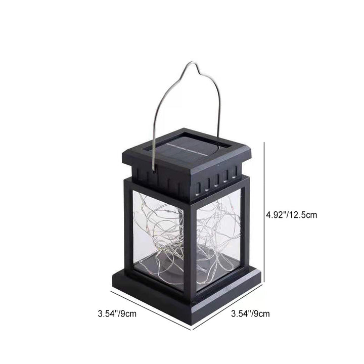 Moderne Minimalistische Solar Rechteckige Eisen Glas LED Außenleuchte Für Garten | Karnz