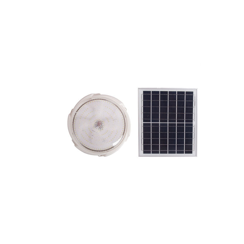 Moderne runde Solar-LED-Deckenleuchte mit Fernbedienung für den Innen- und Außenbereich
