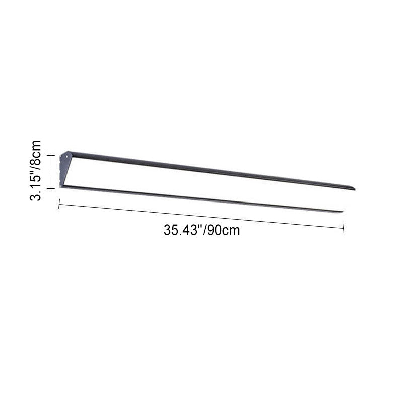 Moderne, lange LED-Wandleuchte für den Außenbereich aus Aluminium und Acryl, wasserdicht, mit langem Stab, für den Außenbereich