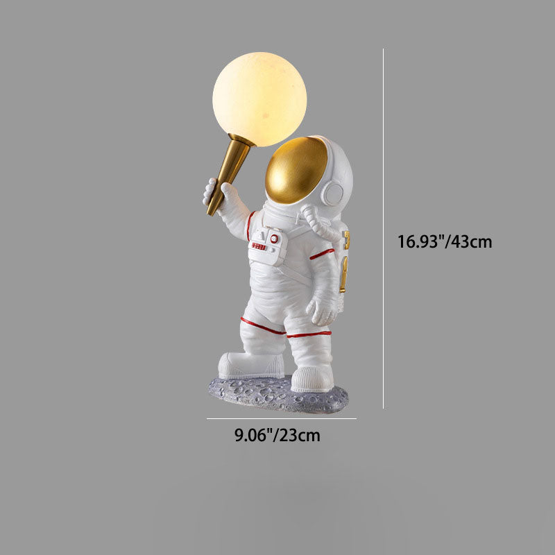 Karnz | CosmoBuddy Astronaut Wandlampe | Kreatives Design | Resin & ABS | LED Schlafzimmerlicht