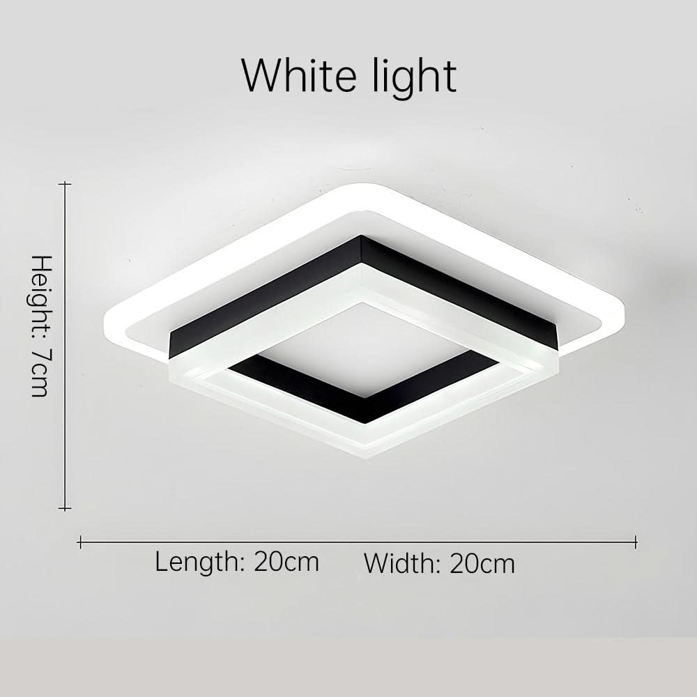 Quadratische LED-Deckenleuchte für moderne Innenräume