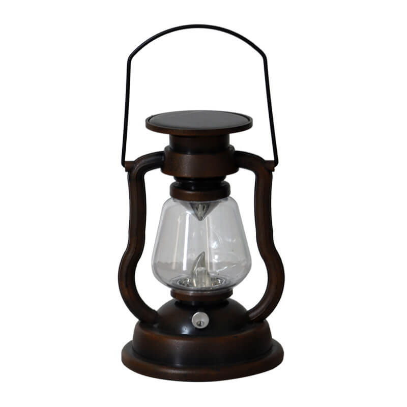 Solar-Retro-Petroleumlampe, Pferdelampe, LED-Außenbeleuchtung für Garten und Terrasse, tragbare Flammenkerzenlampe