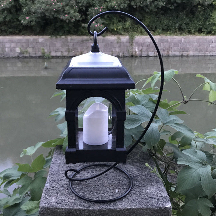 Traditionelle europäische Solar-Wasserdichte Haus Kubische Kunststoff LED Landschaftsbeleuchtung Außenlicht für Garten | Karnz
