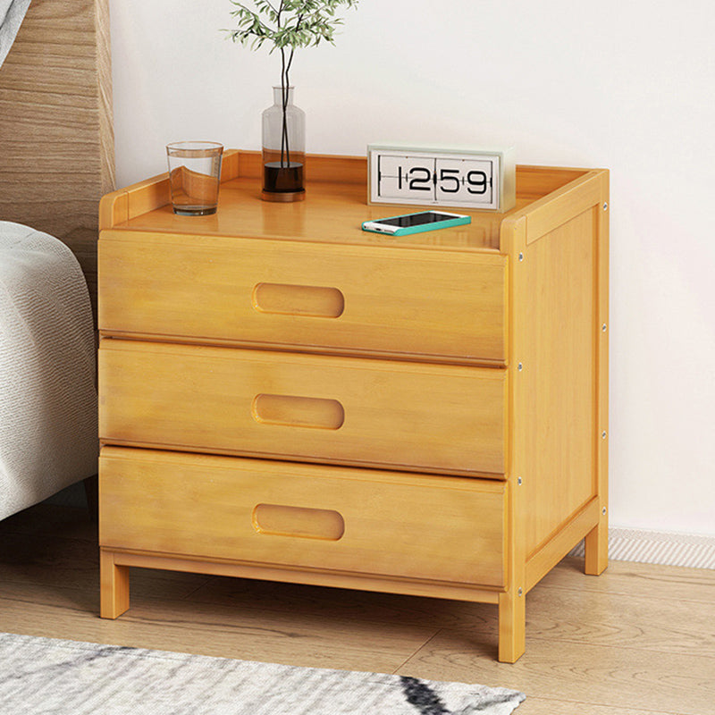 Sandsberg | BambooLux Nachttisch | Minimalistisches Bambus-Design | 1-2 Schubladen | Nachhaltig & Funktional für das Schlafzimmer
