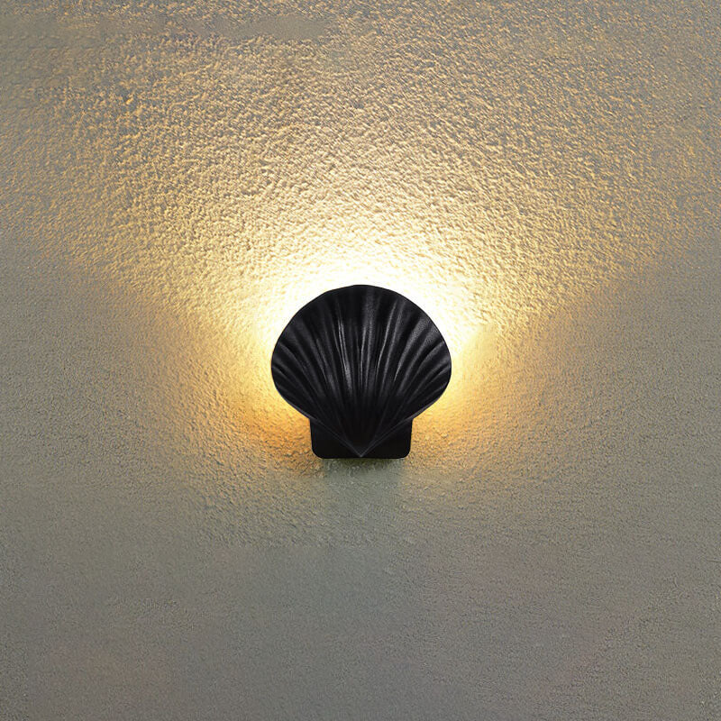 Outdoor Kreatives Shell Design Aluminium LED Wasserdichte Wand Sconce Lampe | Karnz