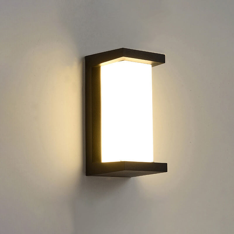 Moderne kreative Geometrie Aluminium Außen wasserdichte LED Wandleuchte Lampe | Karnz