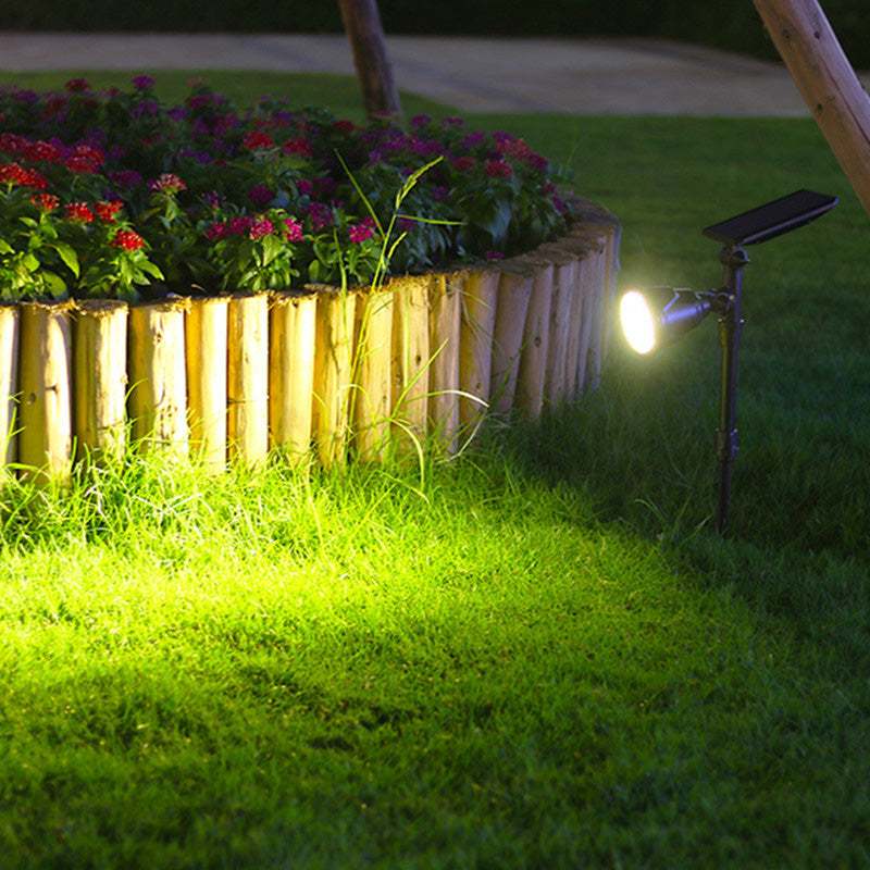 Zeitgenössische industrielle ABS Solar wasserdichte LED-Spotlight Rasen-Einstecklicht für Außenbereich Terrasse | Karnz