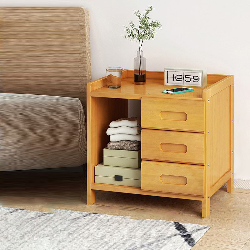 Sandsberg | BambooLux Nachttisch | Minimalistisches Bambus-Design | 1-2 Schubladen | Nachhaltig & Funktional für das Schlafzimmer