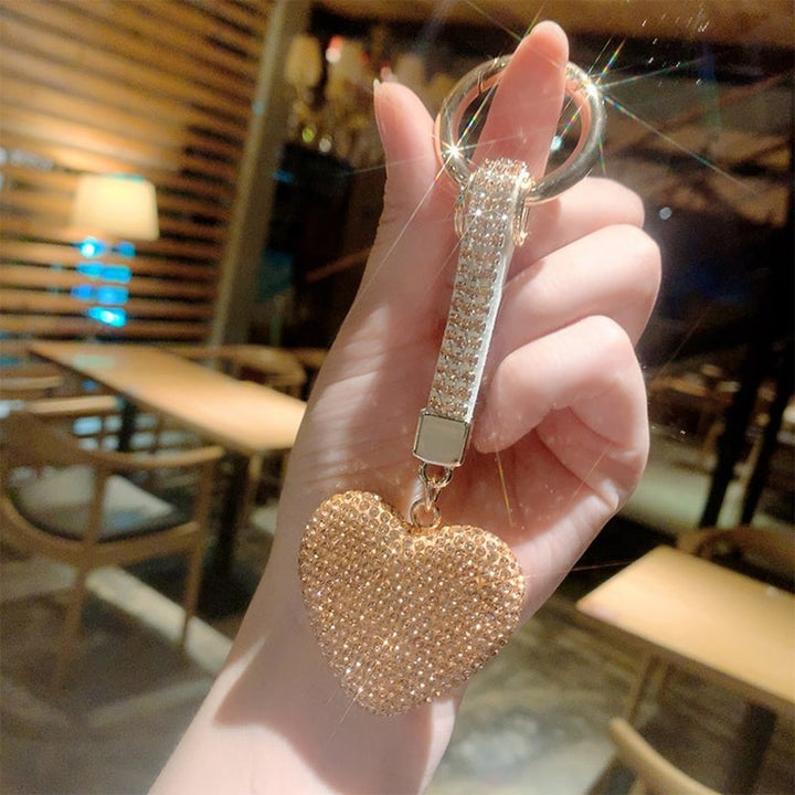 Strass Herz Schlüsselanhänger