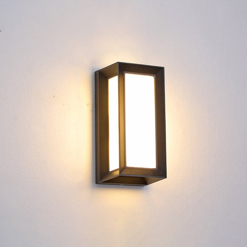 Moderne kreative Geometrie Aluminium Außen wasserdichte LED Wandleuchte Lampe | Karnz