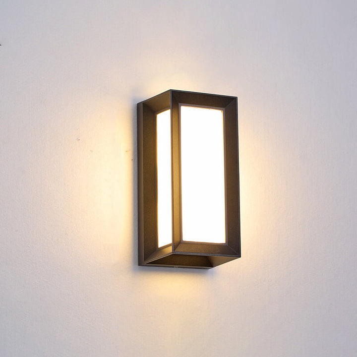 Moderne kreative Geometrie Aluminium Außen wasserdichte LED Wandleuchte Lampe | Karnz