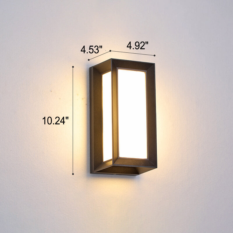 Moderne kreative Geometrie Aluminium Außen wasserdichte LED Wandleuchte Lampe | Karnz
