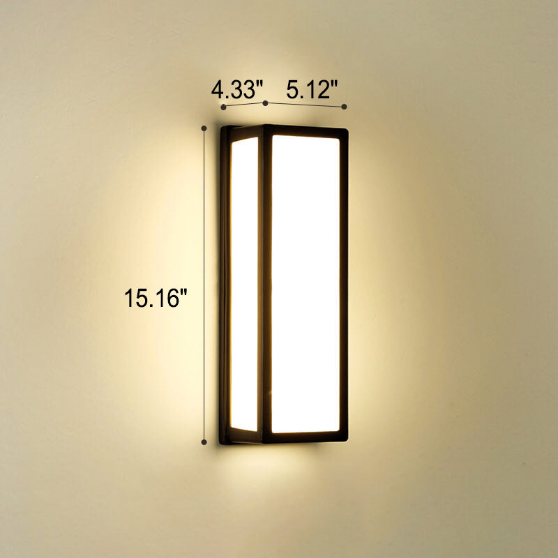 Moderne kreative Geometrie Aluminium Außen wasserdichte LED Wandleuchte Lampe | Karnz