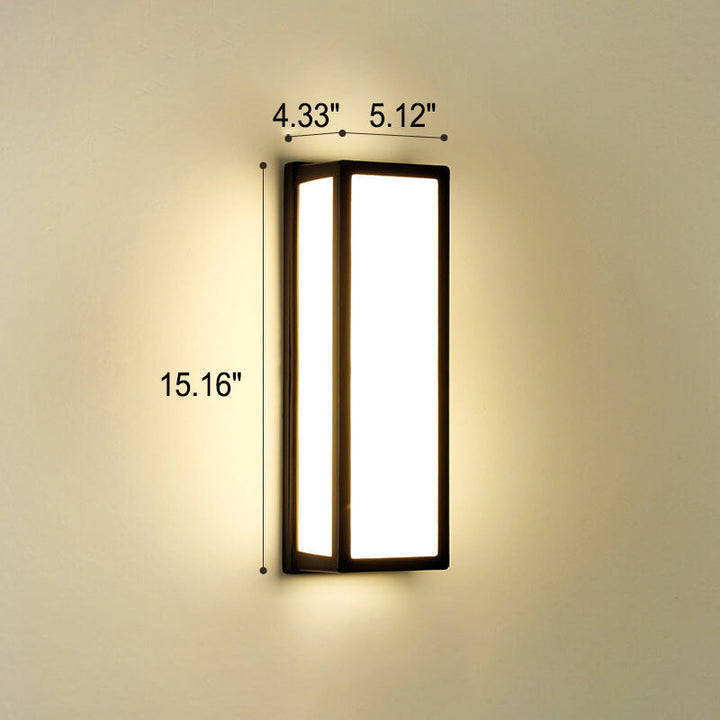 Moderne kreative Geometrie Aluminium Außen wasserdichte LED Wandleuchte Lampe | Karnz