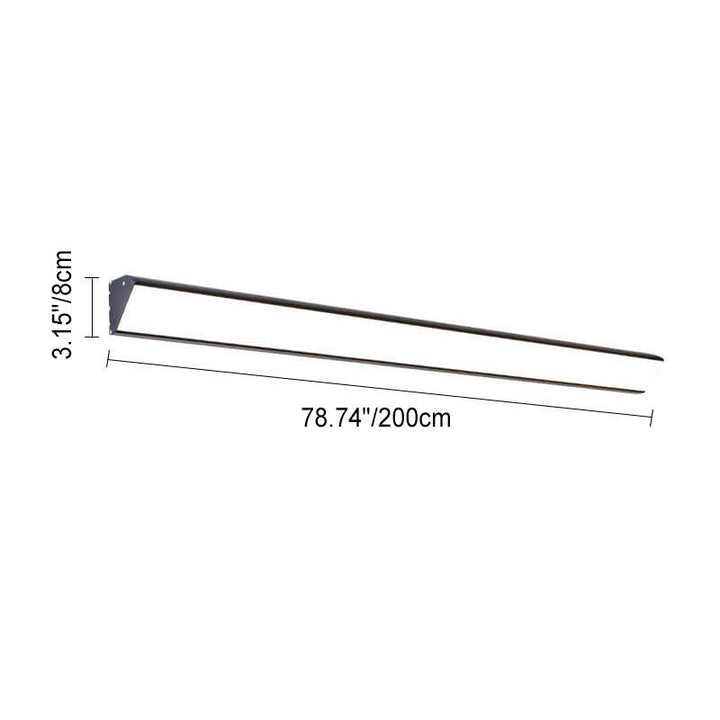 Moderne Outdoor Lang Bar Aluminium Acryl Wasserdicht LED Wand Sconces Lampe | Karnz