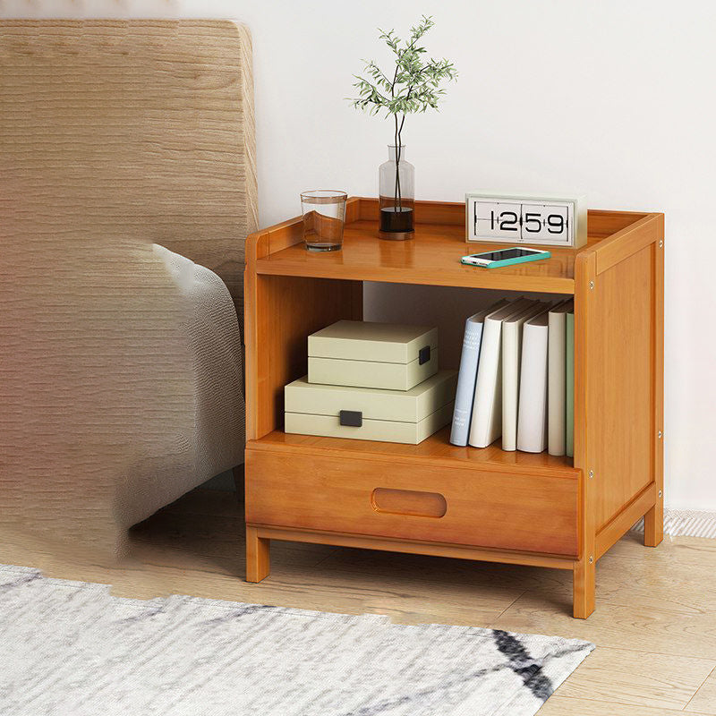 Sandsberg | BambooLux Nachttisch | Minimalistisches Bambus-Design | 1-2 Schubladen | Nachhaltig & Funktional für das Schlafzimmer