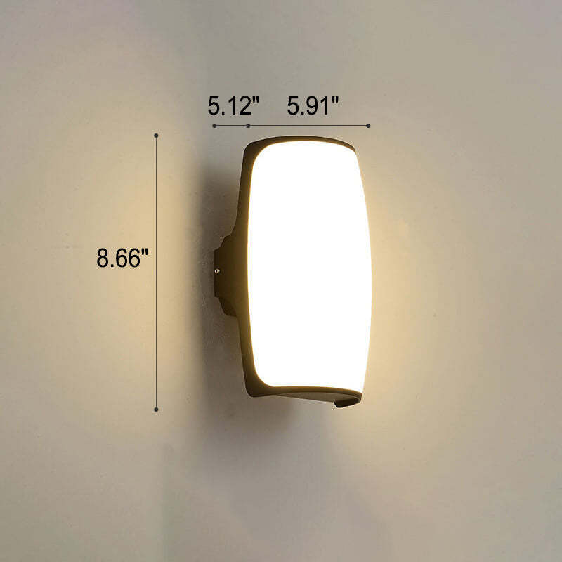 Moderne kreative Geometrie Aluminium Außen wasserdichte LED Wandleuchte Lampe | Karnz