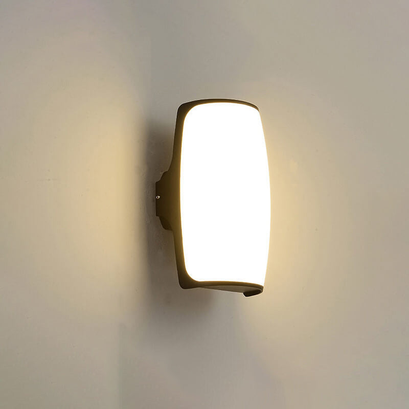 Moderne kreative Geometrie Aluminium Außen wasserdichte LED Wandleuchte Lampe | Karnz