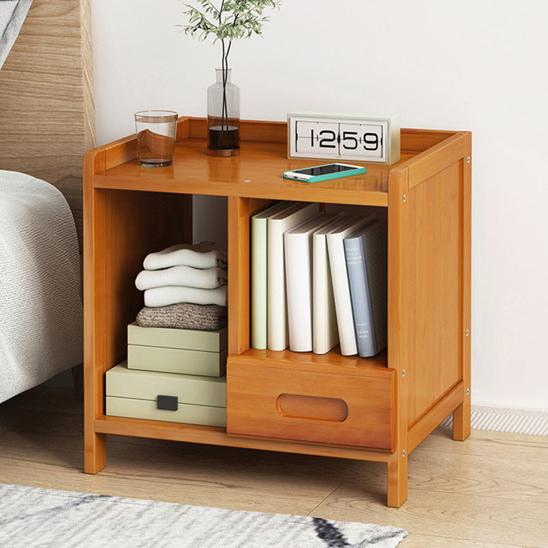 Sandsberg | BambooLux Nachttisch | Minimalistisches Bambus-Design | 1-2 Schubladen | Nachhaltig & Funktional für das Schlafzimmer