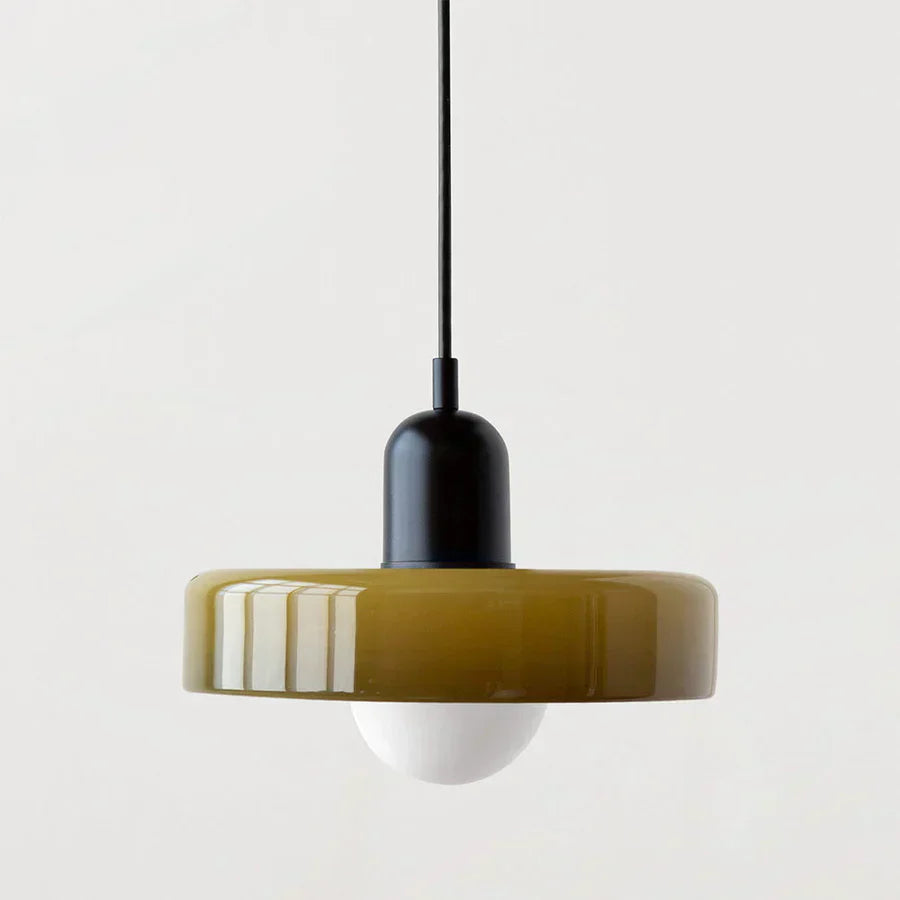 Skandinavische Pendelleuchte für Wohnzimmer und Esszimmer – Minimalistisches Design mit einstellbarer Höhe – Glas | Karnz