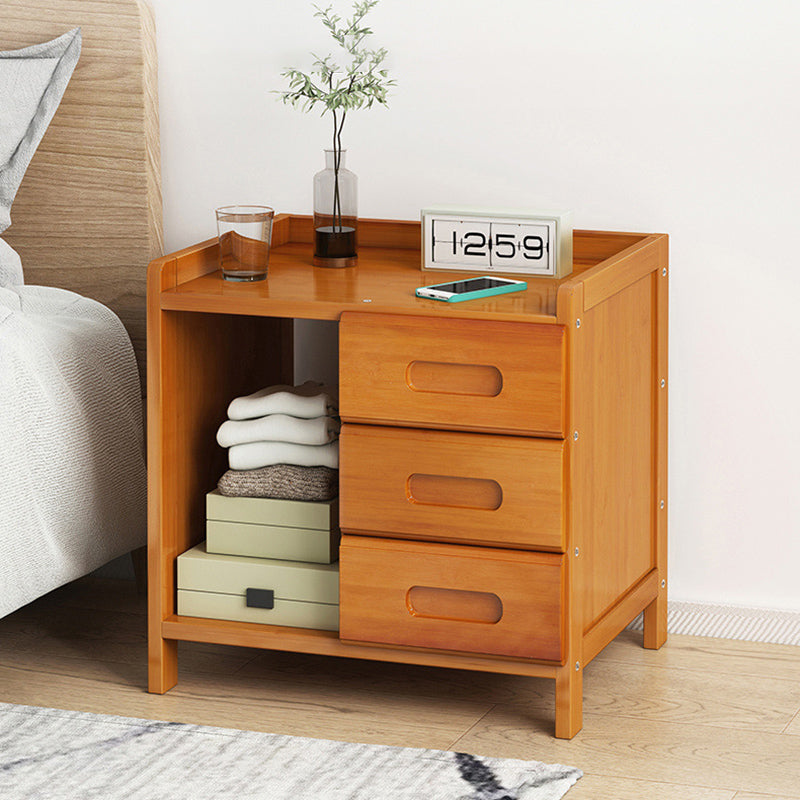 Sandsberg | BambooLux Nachttisch | Minimalistisches Bambus-Design | 1-2 Schubladen | Nachhaltig & Funktional für das Schlafzimmer