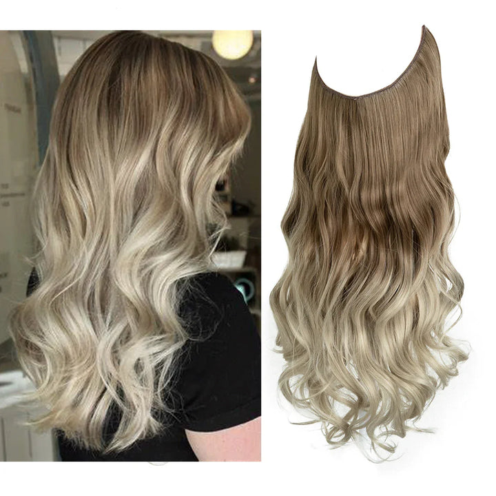 SecretHair | Echthaar Extensions | Natürliches Wellen-Volumen | Blond