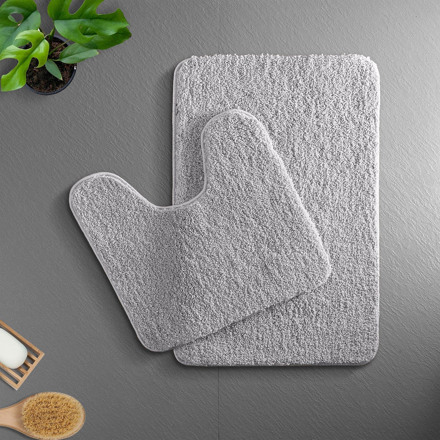PlushHaven Badematte – Ultraweiche, rutschfeste Mikrofasermatte mit schneller Wasseraufnahme