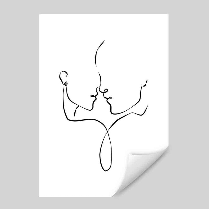 Abstraktes Linienkunst-Wandposter Nr. 3