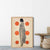 Beige, Schwarz & Orange Modeillustration Druck