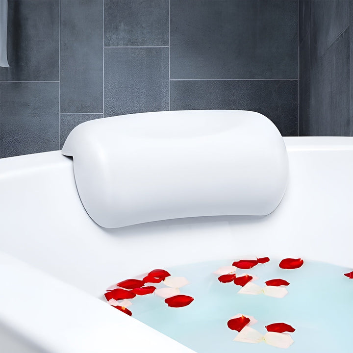 Badewannen-Kissen – Wasserdicht & Rutschfest | Weiches Memory-Schaum Kopf- & Rückenkissen mit Saugnäpfen | Karnz