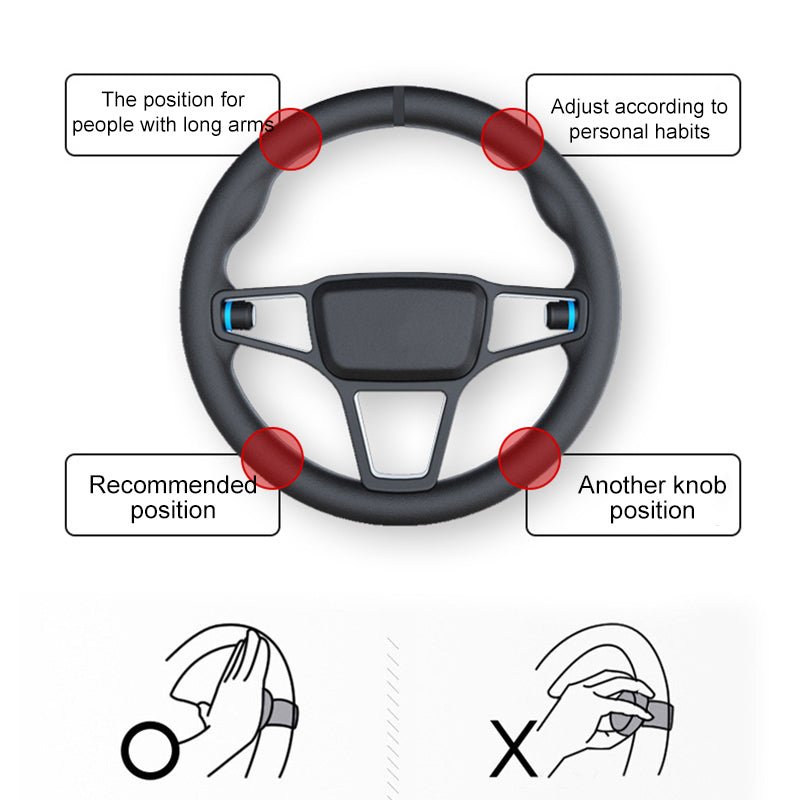 Ergonomischer Lenkradknauf für ein komfortables Fahrgefühl