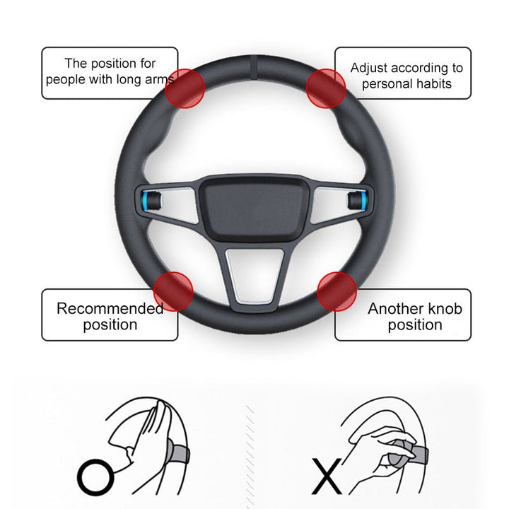Ergonomischer Lenkradknauf für ein komfortables Fahrgefühl