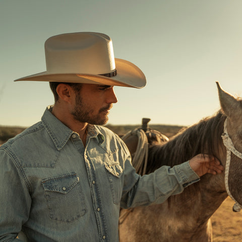 Zeitloser Stroh Cowboyhut | Karnz