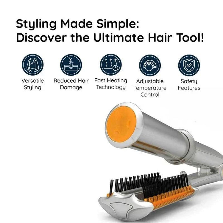 2-in-1-Drehhaarbürste für müheloses Styling