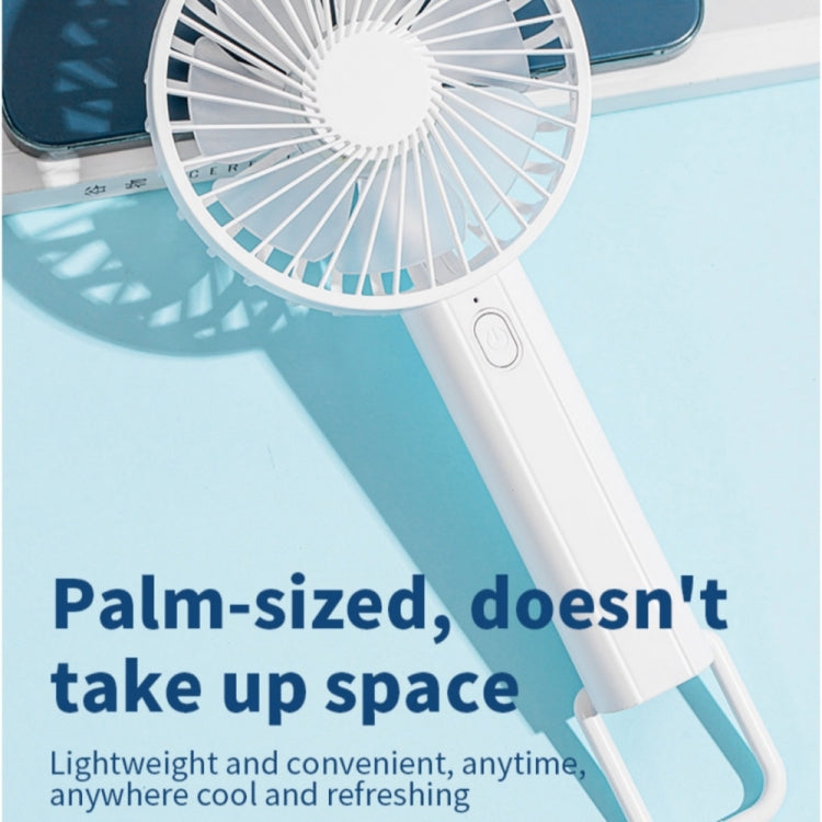 F35 Mit Hängehole Wiederaufladbarer Kühlventilator Leistungsstarker Tragbarer Ventilator 1200mAh Tischventilator (Babyblau) | Karnz