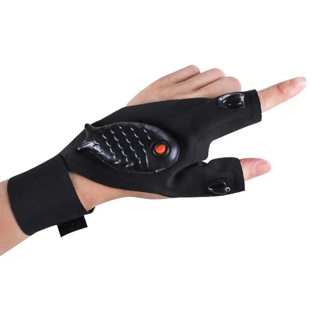 Wiederaufladbare Fingerlose Reparatur Angel LED Handschuhe | Karnz
